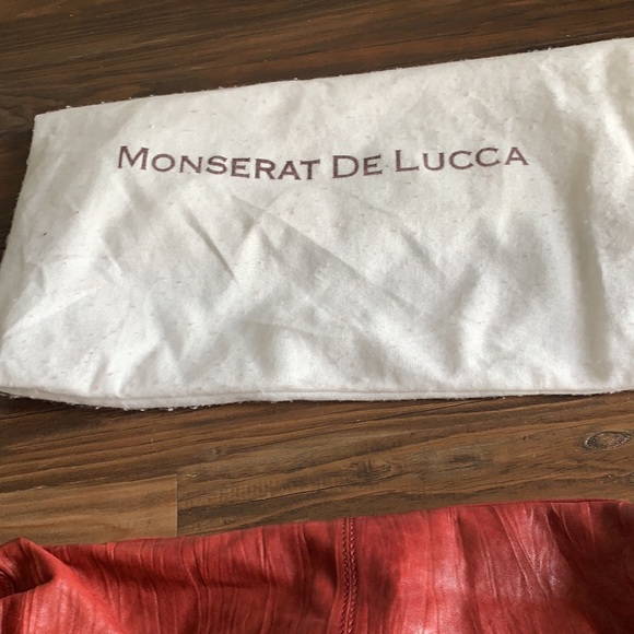 Used Monserrat De Lucca Red Leather Handbag - Picture 15 of 15